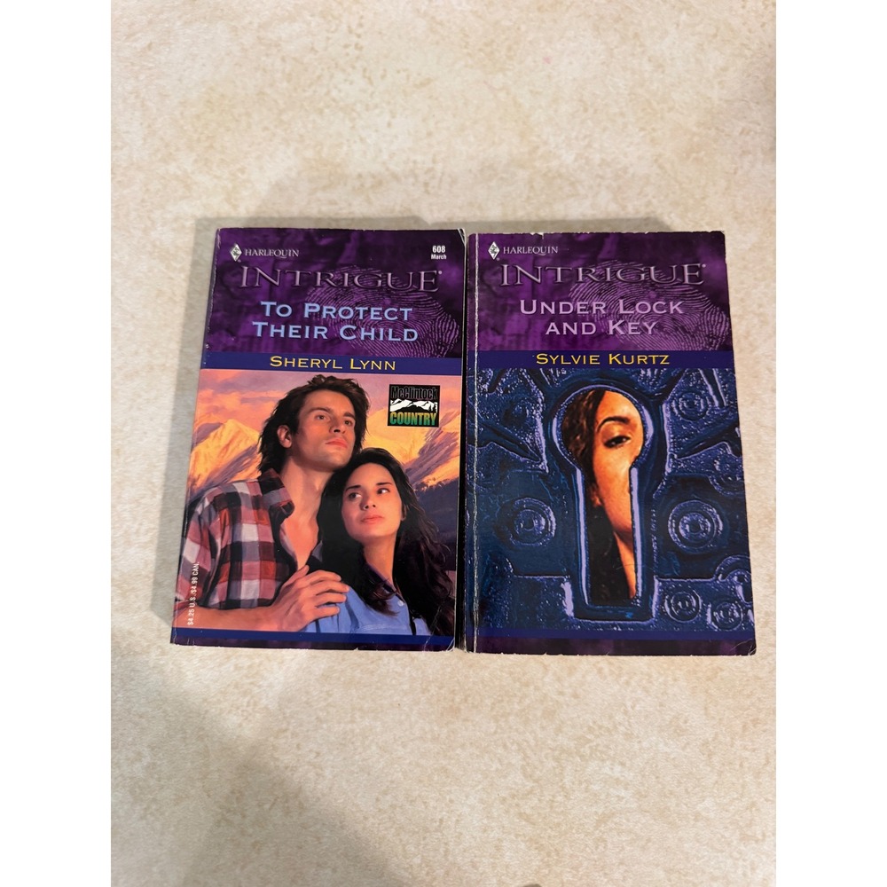 Harlequin Intrigue Romance Novels Sheryl Lynn Sylvie Kurtz 2‎ Book Lot 2001 PB